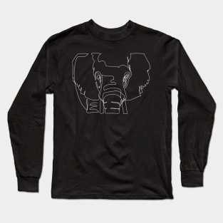 The elephant One line Long Sleeve T-Shirt